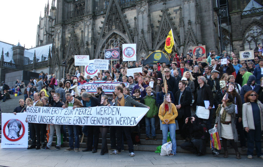 Andrej στις 26/10/2013 στο # StopWatchingUs demo σε Κολωνία